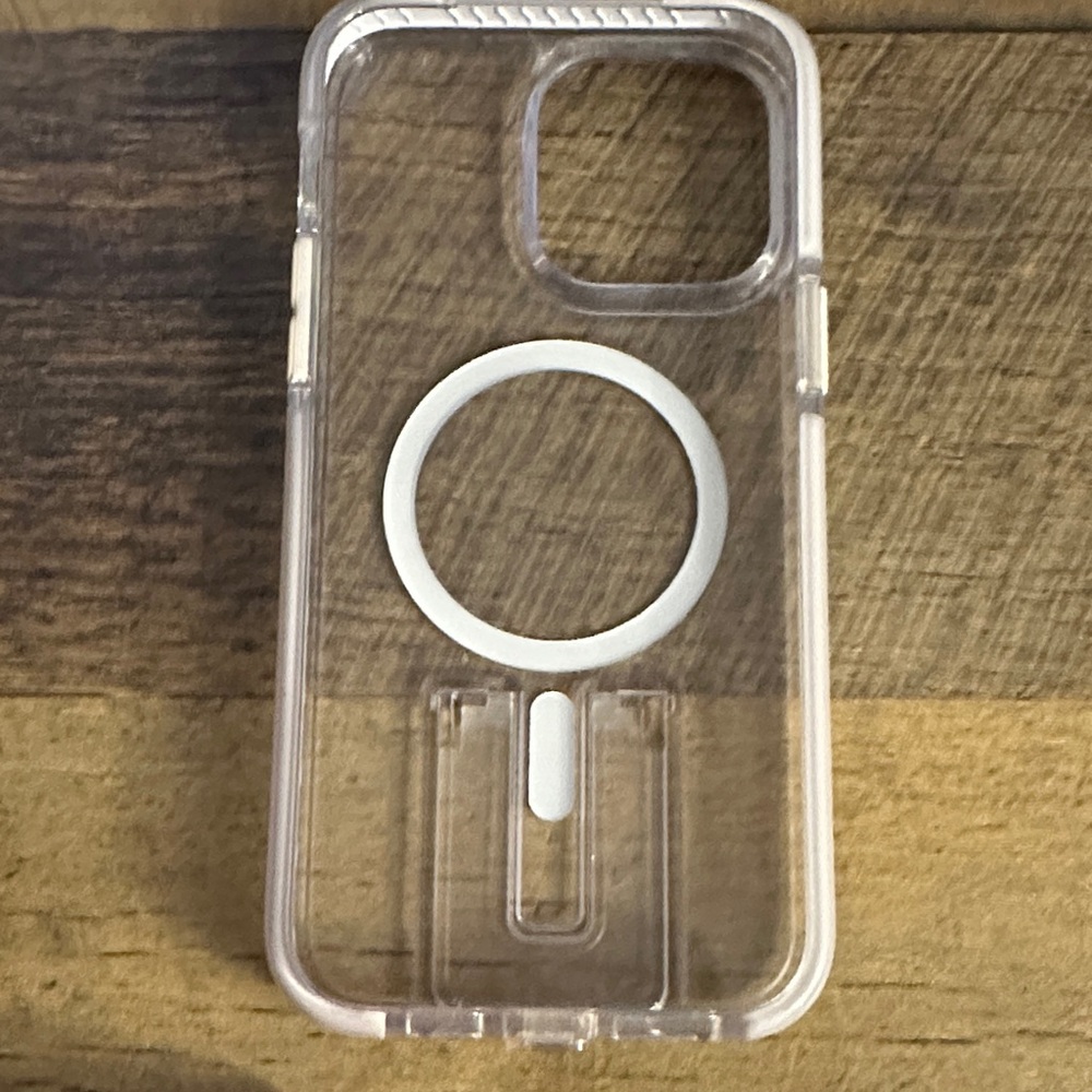 tech21 Clear iPhone 14 Pro Max case with MagSafe and kickstand